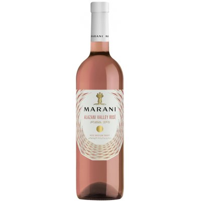 Marani Rose Alazani Valley růžové polosladké gruzínské 2021 12,5% 0,75 l (holá láhev)