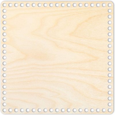 Woody Crafts Přírodní dno na háčkované košíky - Čtverec Velikost: 10x10 cm – Zbozi.Blesk.cz
