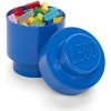Box a koš na hračky LEGO® úložný box kulatý 12,3 x 18,3 cm modrá
