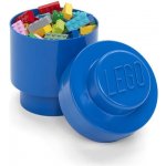 LEGO® úložný box kulatý 12,3 x 18,3 cm modrá – Zboží Dáma