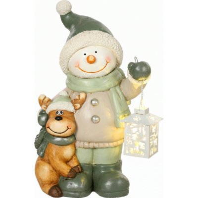 HOMCOM Vánoční dekorace – figurka sněhuláka 43 cm | vícebarevná – Hledejceny.cz