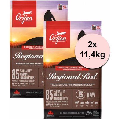 Orijen Regional Red 2 x 11,4 kg – Hledejceny.cz