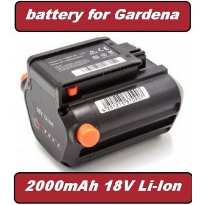 TopTechnology Baterie 09840-20, Bli-18 Gardena TCS Li-18/20, Li-18/23 R, 2000mAh 18V Li-Ion neoriginální