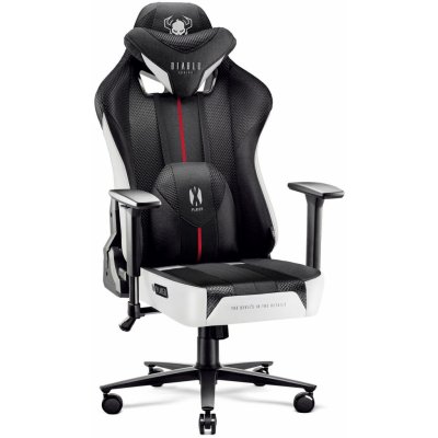 Diablo Chairs X-Player 2.0 King: bílo-černé – Zboží Dáma