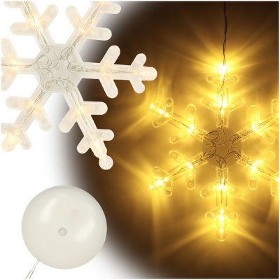 KIK LED závěsná světla Vánoční dekorace sněhová vločka 45cm 10 LED diod – Zbozi.Blesk.cz