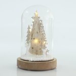 Eurolamp skleněná kupole s jedlemi 12 x 12 x 20 cm 1 ks – Hledejceny.cz