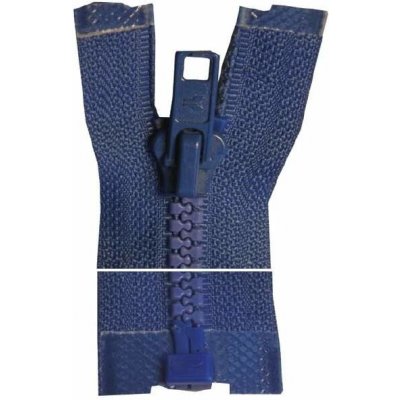 Plastový zip, dělitelný - 58cm - tmavě modrý - Koh-i-noor - BALENÍ 10 ks – Zboží Dáma