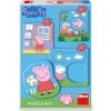 Puzzle Dino PEPPA PIG RODINA 3-5 baby set