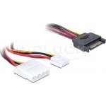 DeLock 65227 napájecí adaptér SATA samec 15 pin > 4 pin Molex + 3,5 floppy – Hledejceny.cz