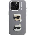 Karl Lagerfeld Grained K&CH Heads kryt pro iPhone 16 Pro Max - šedý 57983125028 – Zboží Mobilmania