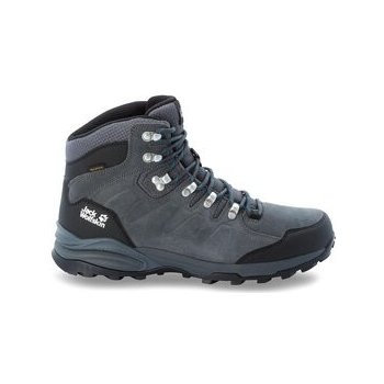 Jack Wolfskin Pánské outdoorové boty Refugio Texapore Mid Grey Black