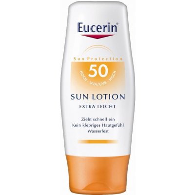 Eucerin Sun Extra lehké mléko na opalování SPF50 150 ml – Zboží Mobilmania