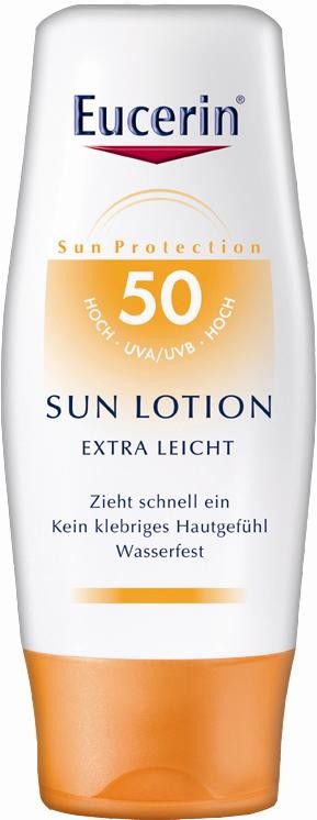 Eucerin Sun Extra lehké mléko na opalování SPF50 150 ml