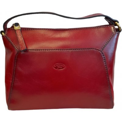 Katana crossbody kožená kabelka přes rameno tmavě červená 82361-08