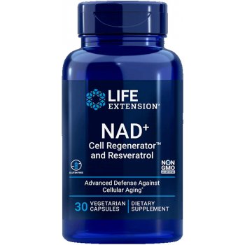 Life Extension NAD+ Cell Regenerator™ and Resveratrol 30 kapslí