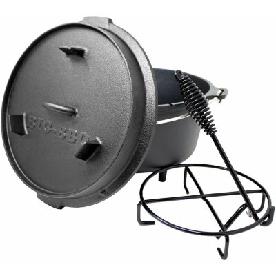 Klarstein Guernsey, prémiový litinový hrnec, 6.0 barbecue hrnec, litina, nožičky, velikost M/7,3 l (25022) – Zbozi.Blesk.cz