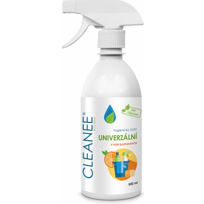 CLEANEE ECO přírodní hygienický čistič UNIVERZÁLNÍ s vůní POMERANČE 500 ml