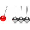 Tapety WEBLUX Fototapeta vliesová 3d Newtons cradle red ball - 30685248 3D Newtons kolébka červená koule rozměry 100 x 73 cm