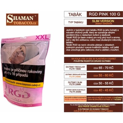 RGD pink cigaretový tabák 500g – Zboží Mobilmania
