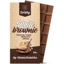 GRIZLY Mléčná čokoláda plněná oříškovým krémem White Brownie by @mamadomisha 80 g