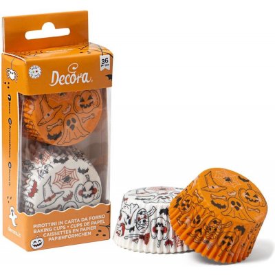 Decora Košíček na muffiny Halloween dýně a duchové 36ks 5x3cm – Zbozi.Blesk.cz