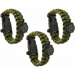 Trizand 6063 Náramek na přežití s kompasem zelený, 3 ks – Hledejceny.cz