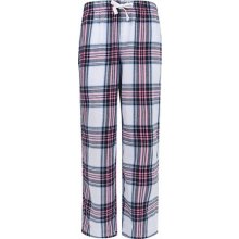 SF Minni Dětské kostkované flanelové kalhoty na lenošení White Pink Check