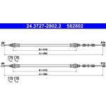 Lanovod parkovací brzdy ATE 24.3727-2802.2 | Zboží Auto