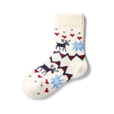 Vlnka Dětské ponožky s ovčí vlnou Merino sobí láska přírodní – Hledejceny.cz