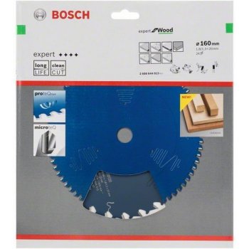 Bosch Pilový kotouč Expert for Wood 160 x 20 x 1,8 mm, 24