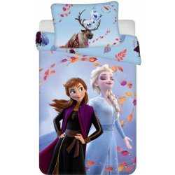 Textylia povlečení Frozen Ledové království Anna a Elza modré 90 x 120 , 40 x 60 cm