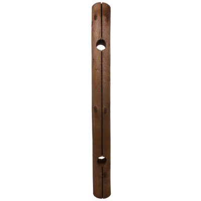 Dřevěný sloupek - typ PLOT LUX - v. 150 cm, prům. 14 cm (2x otvor) – Zbozi.Blesk.cz