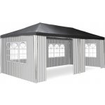 Garthen D71702 Zahradní párty stan - 3 x 6 m, antracit + 6 bočnic – Hledejceny.cz