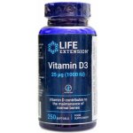 Life Extension Vitamin D3 1000 IU 250 kapslí – Hledejceny.cz