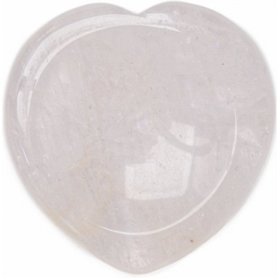 Nefertitis Křišťál masážní hmatka srdce NF27545 - cca 4 cm
