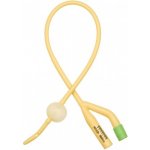 Zarys katetr Foley - 2cestný, latex potažený silikonem, sterilní, ventil plast, balónek 5-10 ml, Tiemann 10 ks Červená CH18 – Hledejceny.cz