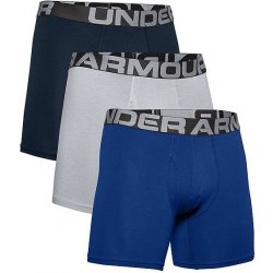 Under Armour Charged Cotton 6in 3 Pack Royal/Academy/Mod Gray