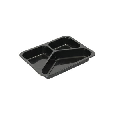ECOFOL Plastová zatavovací miska 3D černá PP 227x178x30 mm ideal pack® bal/50 ks – Hledejceny.cz