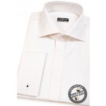 Avantgard pánská košile slim s krytou légou a dvojitými manžetami na manžetové knoflíčky 111-206 smetanová – Zboží Mobilmania