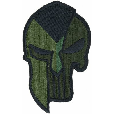 MILITARY RANGE Nášivka vlajka ČR + SPARTAN PUNISHER velcro ZELENÁ – Zboží Mobilmania
