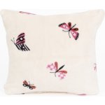 MKLuzkoviny.cz mikroplyš Exclusive Motýlci béžové 40 x 40 cm – Zboží Mobilmania