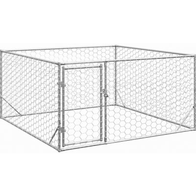 vidaXL Venkovní psí kotec s dveřmi 200 x 200 x 100 cm pozinkovaná ocel 9799.4105411 – Hledejceny.cz