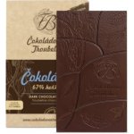 Čokoládovna Troubelice Čokoláda hořká 67% s kokosem, 45 g – Zboží Dáma
