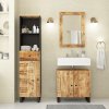Koupelnový nábytek vidaXL 3dílná koupelnová sestava masivní mangovníkové dřevo