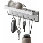 !!!Yamazaki Bílý nástěnný věšák na klíče Smart s policí 6 x 24,5 cm – Hledejceny.cz