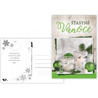 Pohlednice vánoční 162 A Šťastné Vánoce – Zboží Dáma