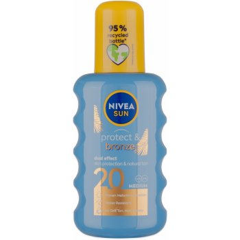 Nivea Sun Protect & Bronze intenzivní spray na opalování SPF20 200 ml