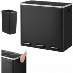 Songmics Odpadkový koš Recycle černý – Zbozi.Blesk.cz