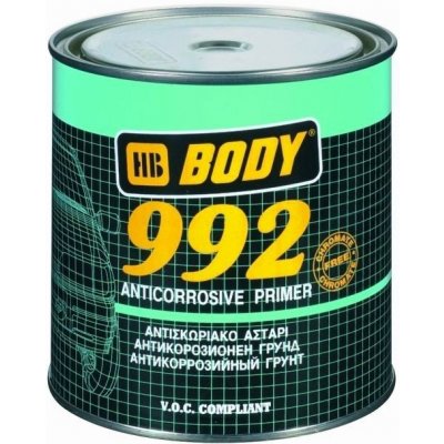 HB BODY 992 antikorozní základová barva šedá 1 kg – Zboží Mobilmania