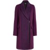 Dámský kabát Karl Lagerfeld Contrast Panel Zip fialový